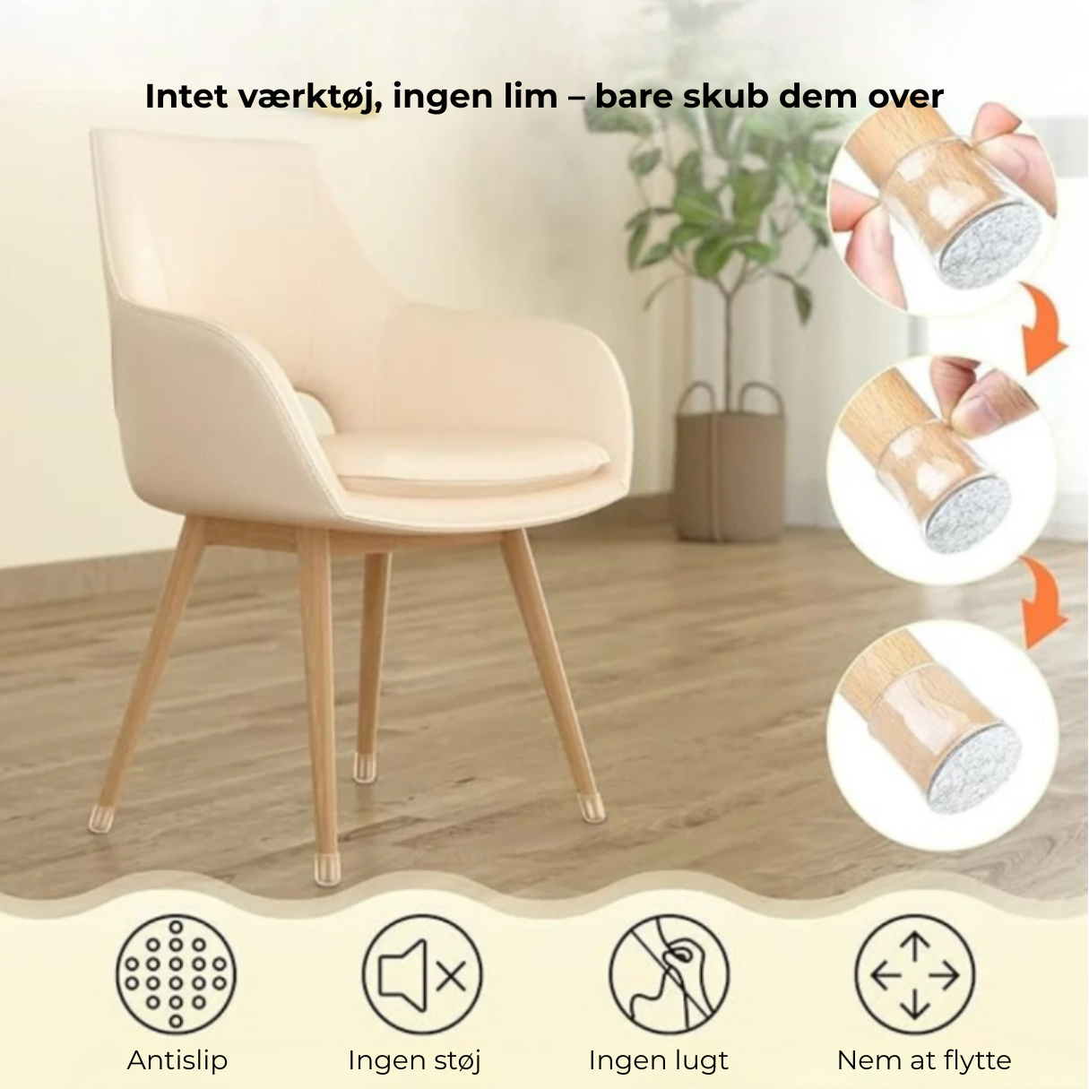 StolSokker™ - Den bedste lydisolerende beskyttelse til dit gulv!