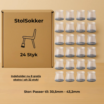 StolSokker™ - Den bedste lydisolerende beskyttelse til dit gulv!